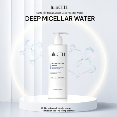 Nước Tẩy Trang Lulucell Deep Micellar Water 600ml (Chai)