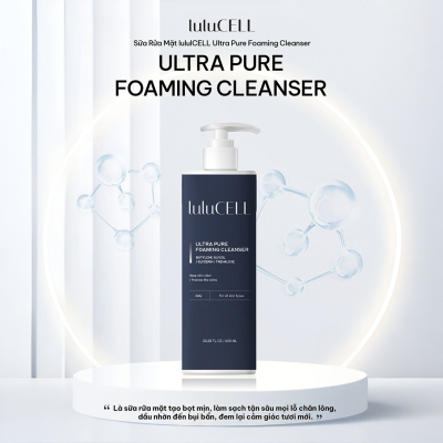 Sữa rửa mặt Lulucell Ultra Pure Foaming Cleanser 600ml (Chai)
