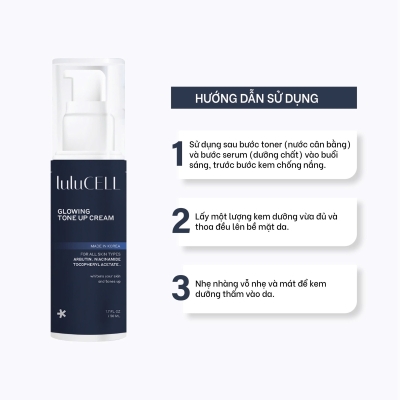  Kem Dưỡng trắng da nâng tông Lulucell Glowing Tone Up Cream 50ml 