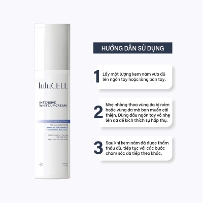 Kem Trắng Da, ức chế nám sau điều trị Lulucell Intensive White Up Cream 30g