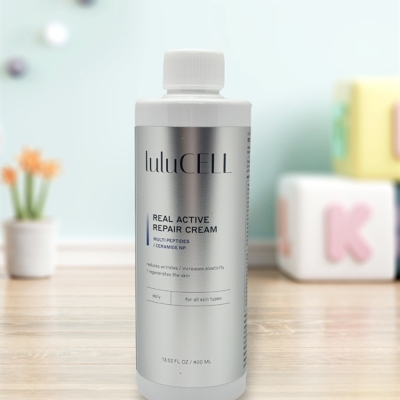 Kem Peptide Phục Hồi Da Lulucell Real Active Repair Cream 400ml (Chai)