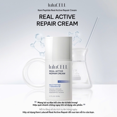 Kem Peptide Phục Hồi Da Lulucell Real Active Repair Cream 50ml