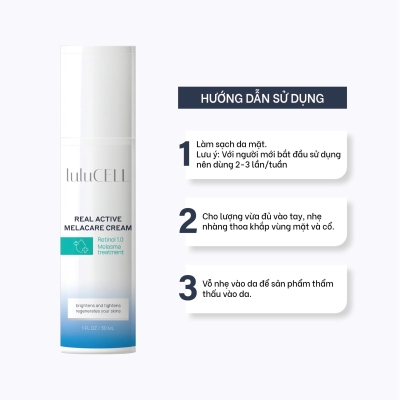  Kem Retinol Lulucell Real Active Melacare Cream 30ml