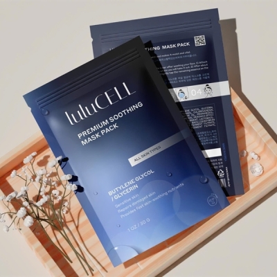 Mặt Nạ LULUCELL PREMIUM SOOTHING MASK PACK Dưỡng Ẩm, Phục Hồi Làn Da Xỉn Màu 30g/cái