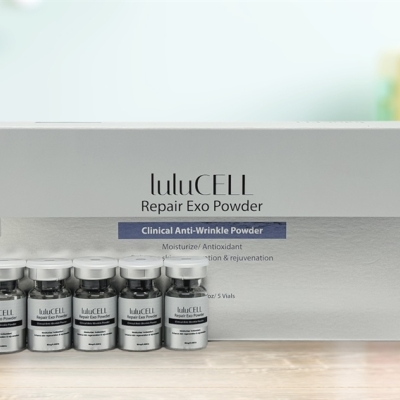 Meso Exosome đông khô Lulucell Repair Exo Powder 60mgx5- Hộp