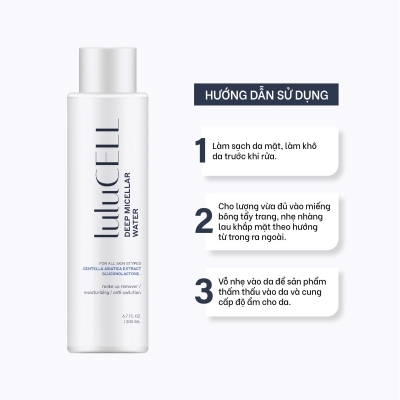Nước Tẩy Trang Lulucell Deep Micellar Water 200ml