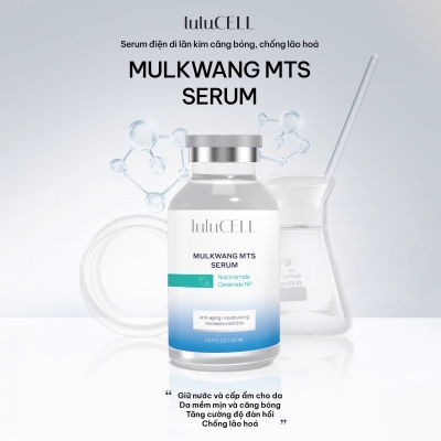 Serum điện di lăn kim căng bóng, chống lão hoá Lulucell Mulkwang MTS Serum 50ml