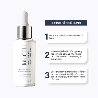Serum Tẩy Tế Bào Chết Lulucell Pore Therapy Liquid Exfoliant 50ml